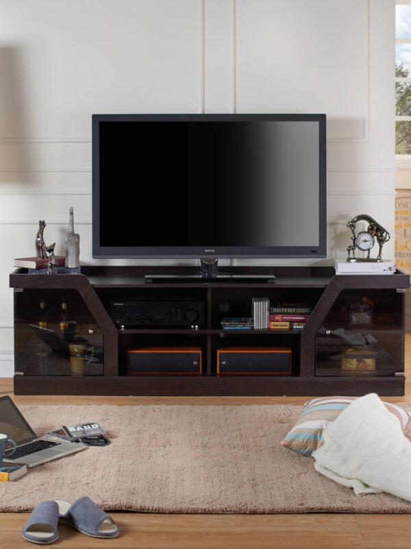 Furniture of America Faullin TV Stand for TVs up to 78", Espresso