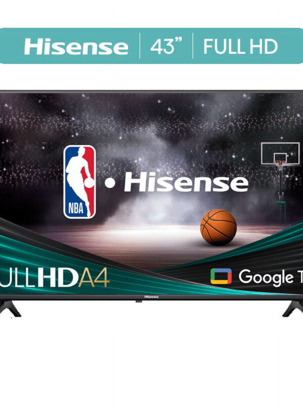 Hisense 43-Inch Class A4 Series FHD 1080p Google Smart TV - DTS Virtual: X, Game & Sports Modes, Chromecast Built-in (43A4K)