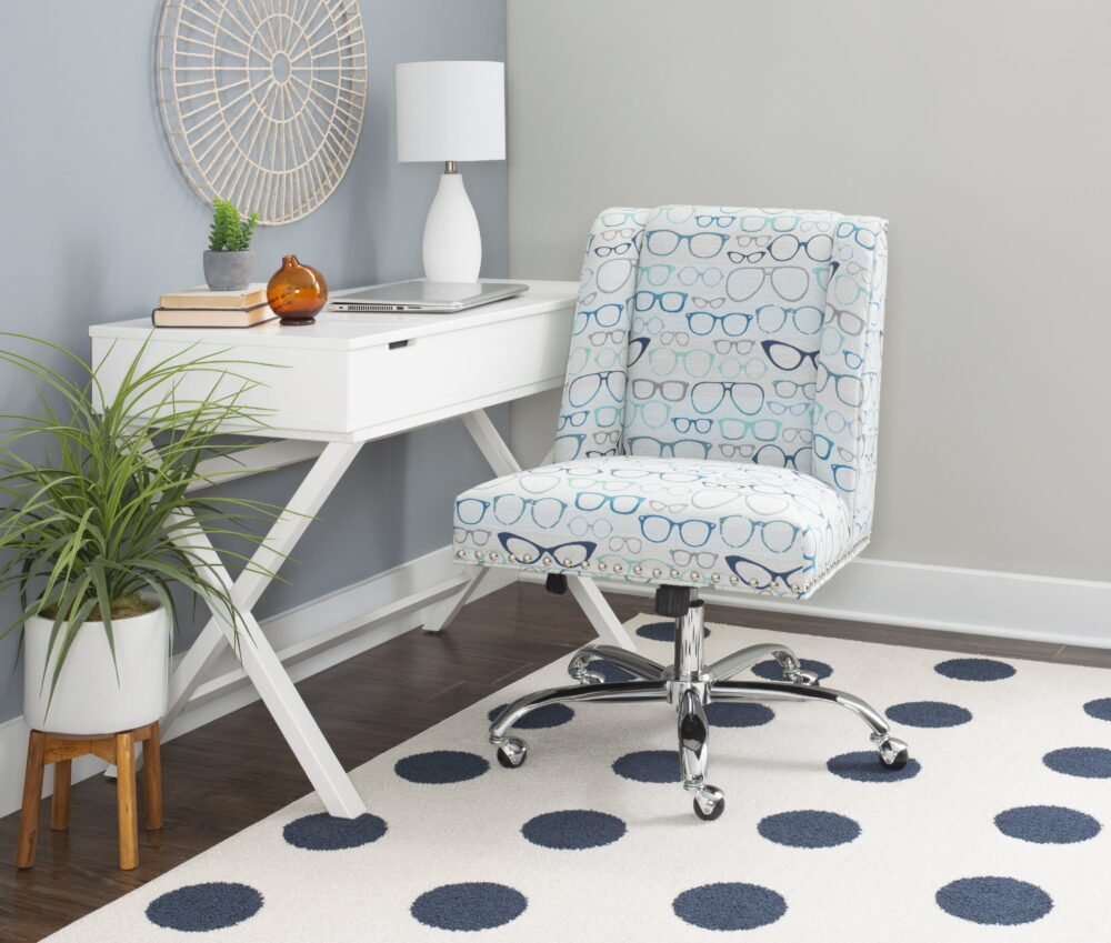 Belen Kox Draper Office Chair, Glasses Print