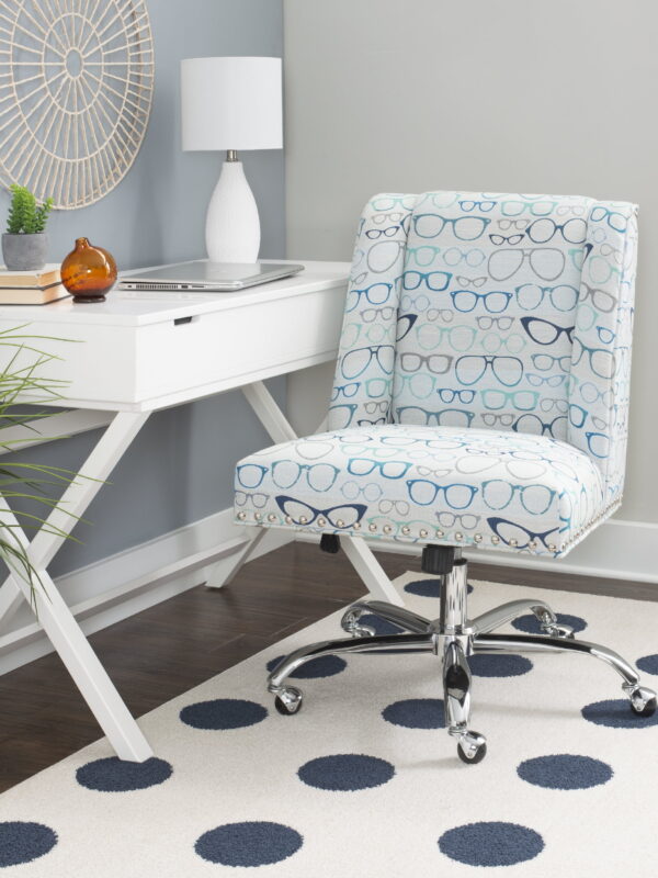 Belen Kox Draper Office Chair, Glasses Print