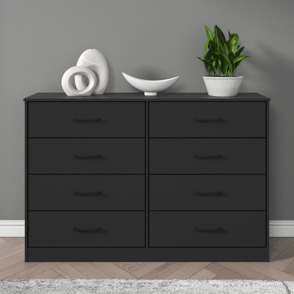 Mainstays Ardent 8 Drawer Dresser, Black