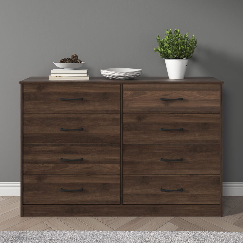 Mainstays Ardent 8 Drawer Dresser, Dark Walnut