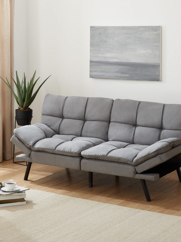 Mainstays Memory Foam Futon with 72" Grey