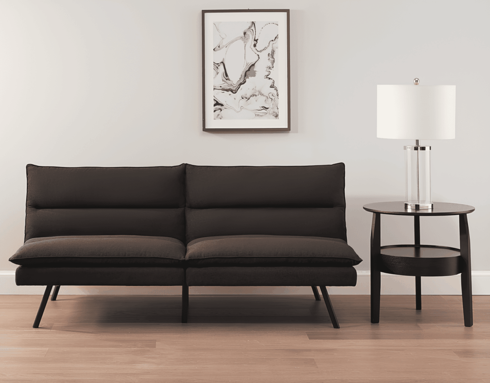 Mainstays Pillow Top 71.25" Futon, Charcoal