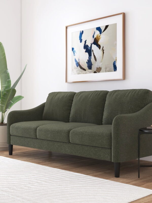 Mainstays Westley Swoop Arm 74" Sofa, Moss Green