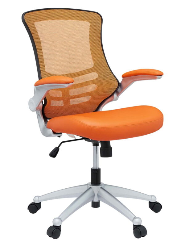 Modway Attainment Mesh Office Chair, Adjustable from 18 to 22 Inch, Orange