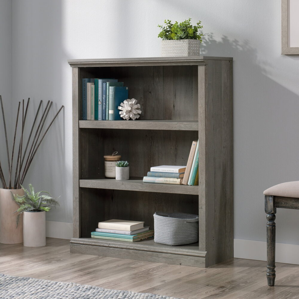 Sauder 3-Shelf Bookcase, Mystic Oak Finish