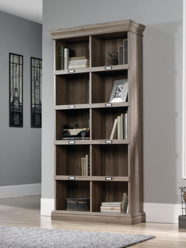 Sauder Barrister Lane Tall Bookcase, Salt Oak Finish