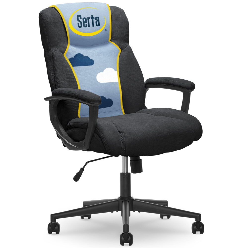 Serta Connor Office Chair Black Microfiber