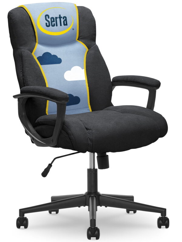 Serta Connor Office Chair Black Microfiber