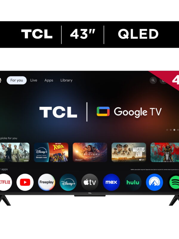 TCL 43" Q Series (NEW 2025)  4K UHD HDR QLED Smart TV with Google TV – 43Q51K