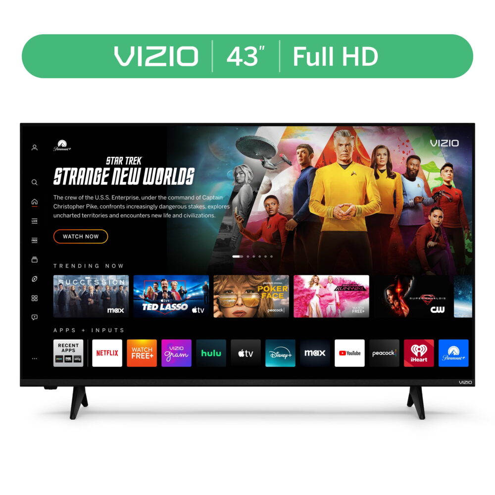 VIZIO 43” Class Full HD 1080p LED Smart TV (VFD43M-0804)