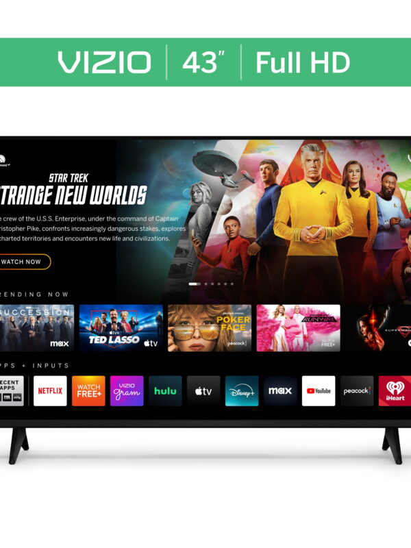VIZIO 43” Class Full HD 1080p LED Smart TV (VFD43M-0804)