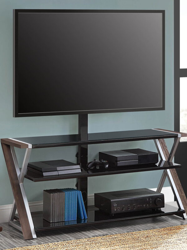 Whalen Xavier 3-in-1 Television Stand for TVs up to 70", Warm Ash