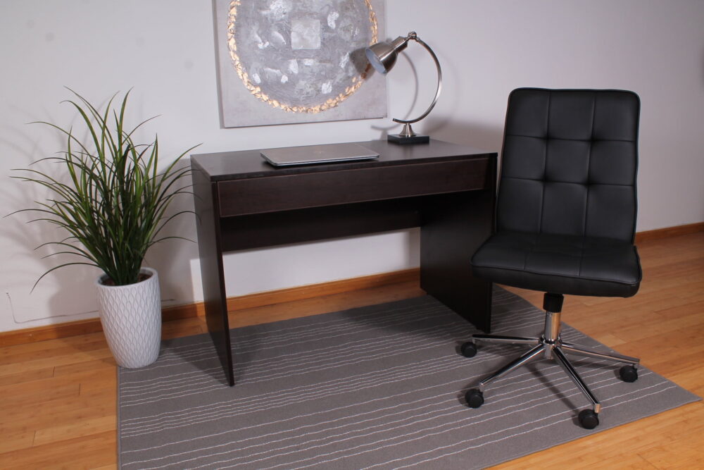 Boss Office Products Modern Faux Leather Tufted Ergonomic Office Swivel Chair, Black - Image 2