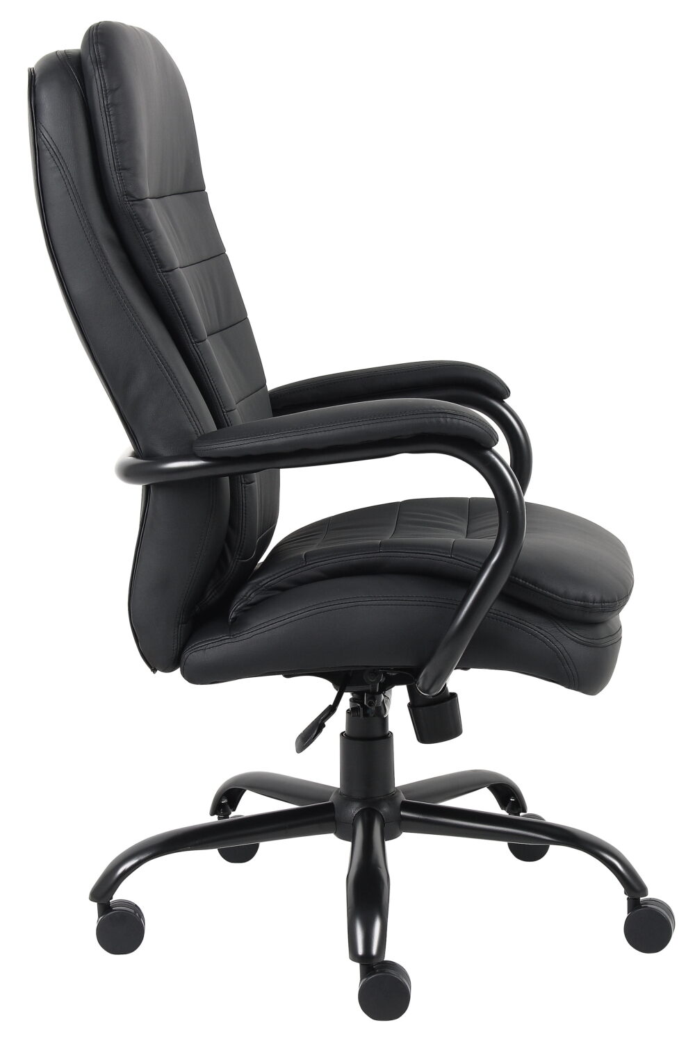 Boss Office Products Big and Tall Double Plush Caressoftplus Vinyl Office Chair, Black - Image 3