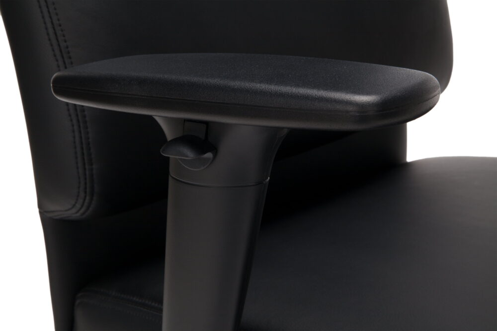 OFM Bonded Leather Manager Chair, High Back Office Chair for Computer Desk, in Black (568-BLK) - Image 3