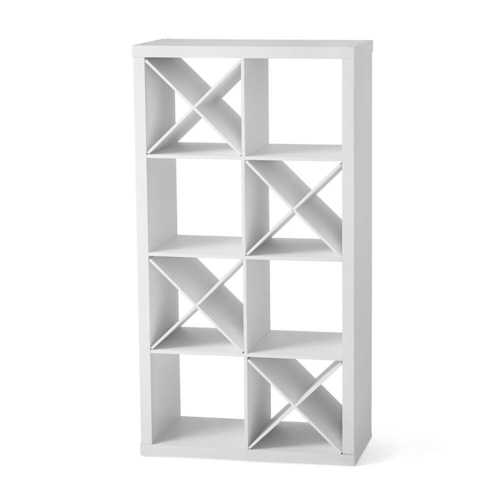 Better Homes & Gardens 8 Cube Organizer with 4 X Shelf Inserts, White Texture - Image 3