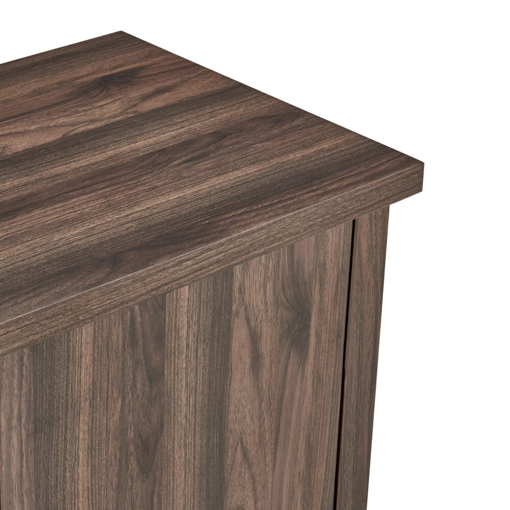 Mainstays TV Stand for TVs up to 65", Canyon Walnut - Image 3