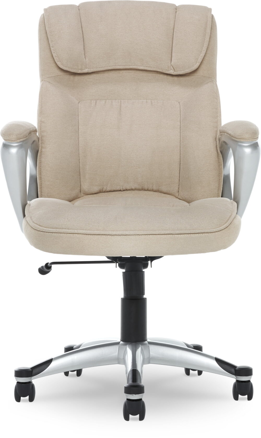 Serta Hannah Office Chair in Fawn Tan Linen Metallic Finish - Image 5