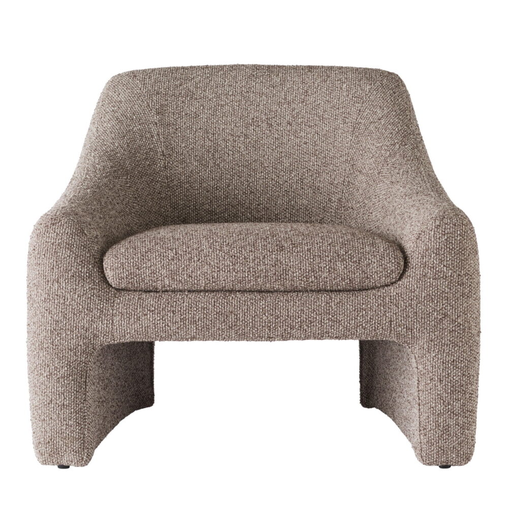 Better Homes & Gardens Emerson Curvy Accent Chair, Truffle Brown Boucle - Image 4