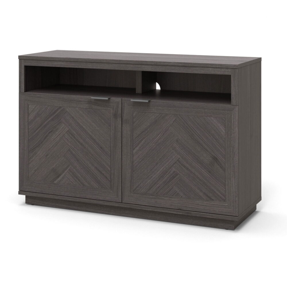 Better Homes & Gardens Herringbone TV Stand for TVs up to 55”, Gray - Image 4