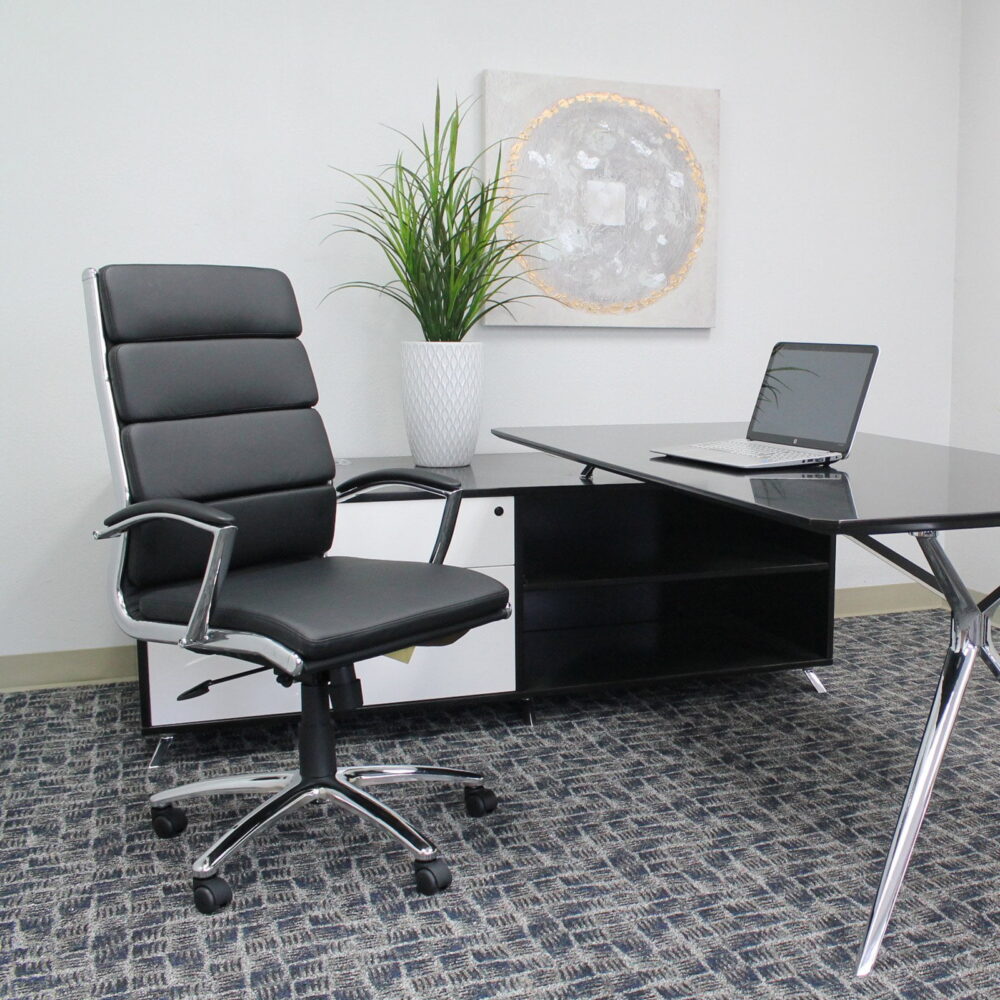 Boss Office Products CaressoftPlus Executive Chair in Gray - Image 2