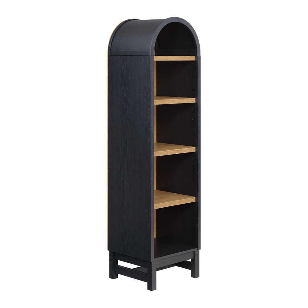 Better Homes & Gardens Juliet Narrow Arch Bookcase, Rich Black Finish - Image 6