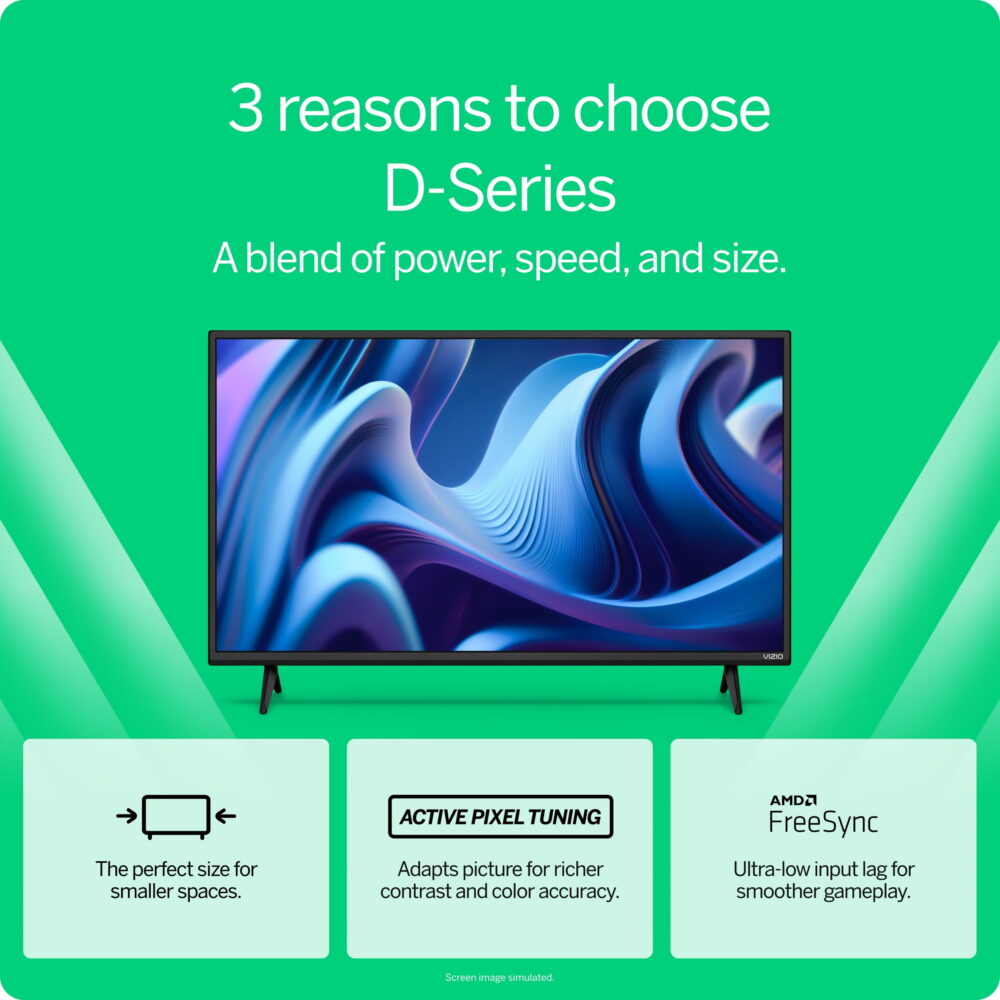 VIZIO 24" Class D-Series FHD LED Smart TV D24f-J09 - Image 2