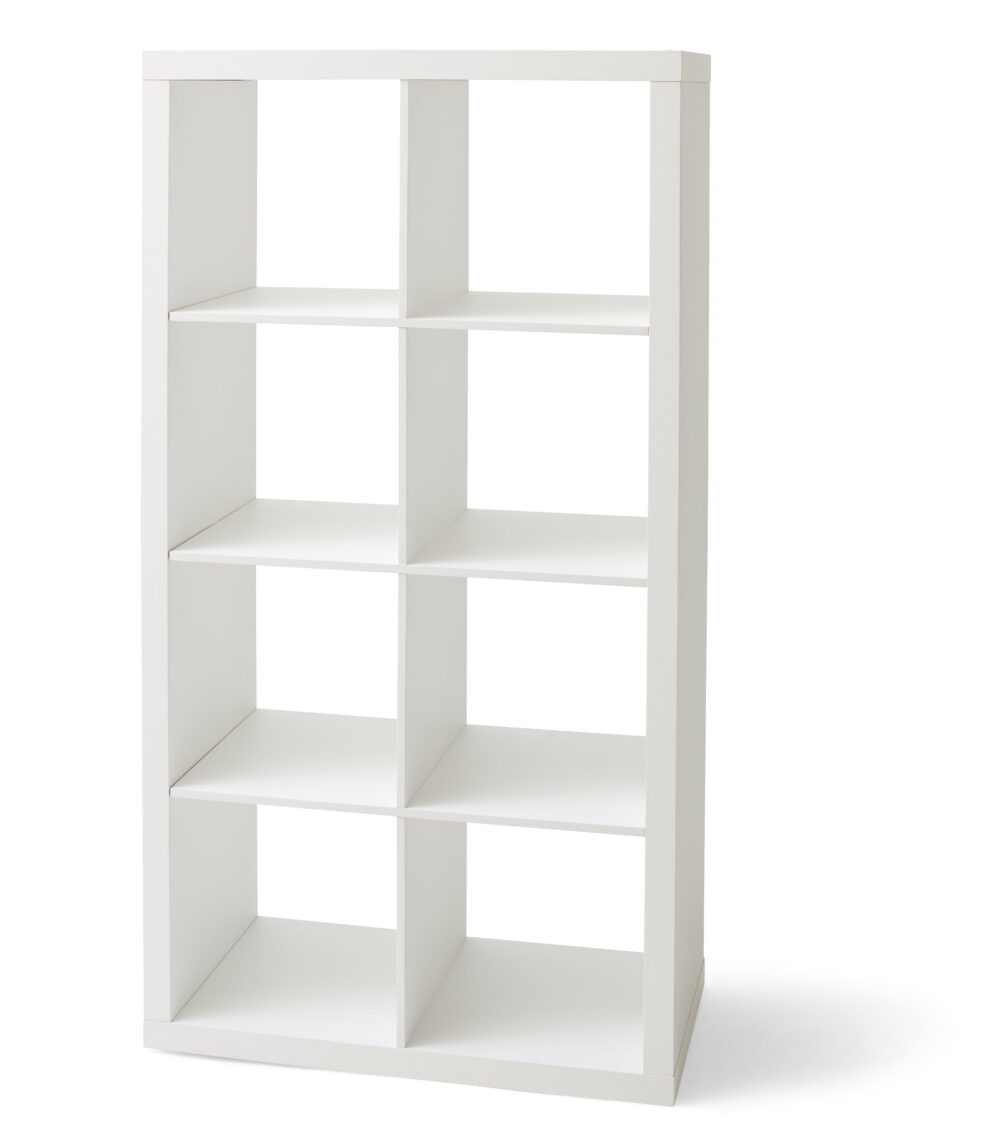 Better Homes & Gardens 8 Cube Organizer with 4 H Shelf Inserts, White Texture - Image 7