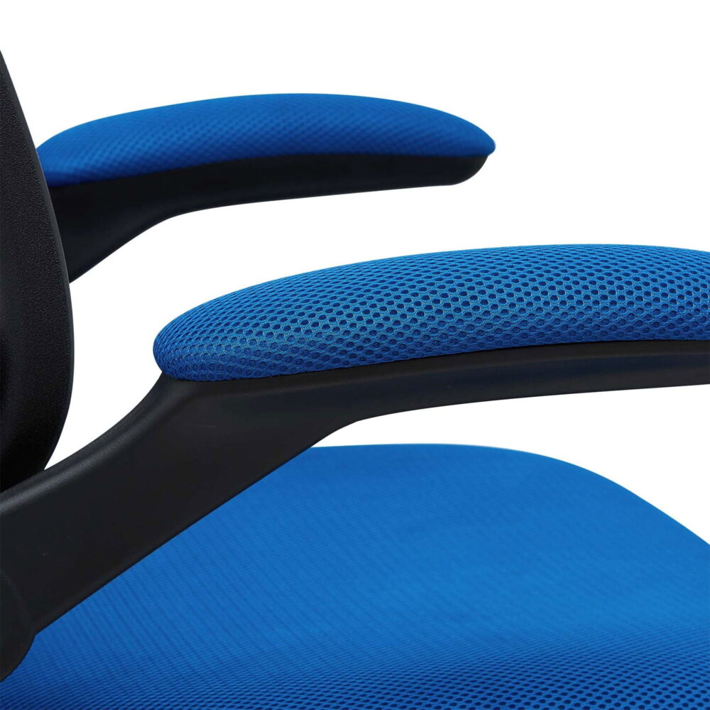 Modway Veer Modern Mesh Fabric & Metal Drafting Chair in Blue - Image 6