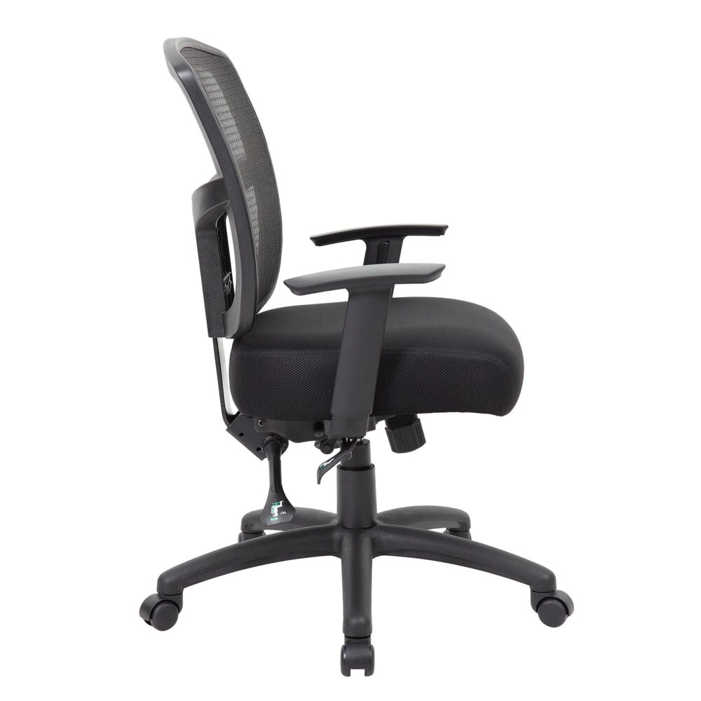 Boss Office Products Contract Mesh Task Chair in Black - Image 2