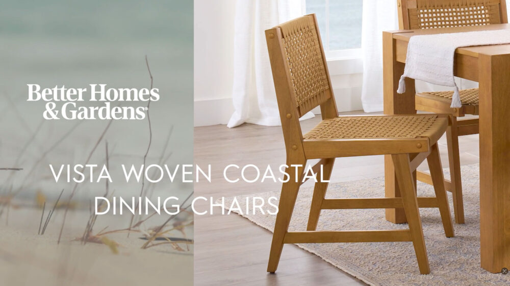 Better Homes & Gardens Vista Woven Accent Chair, Light Honey Finish - Image 2