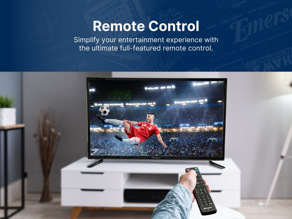Emerson 32" 720P LED TV with Remote Control & TV Stand, ET-3200 - Image 4