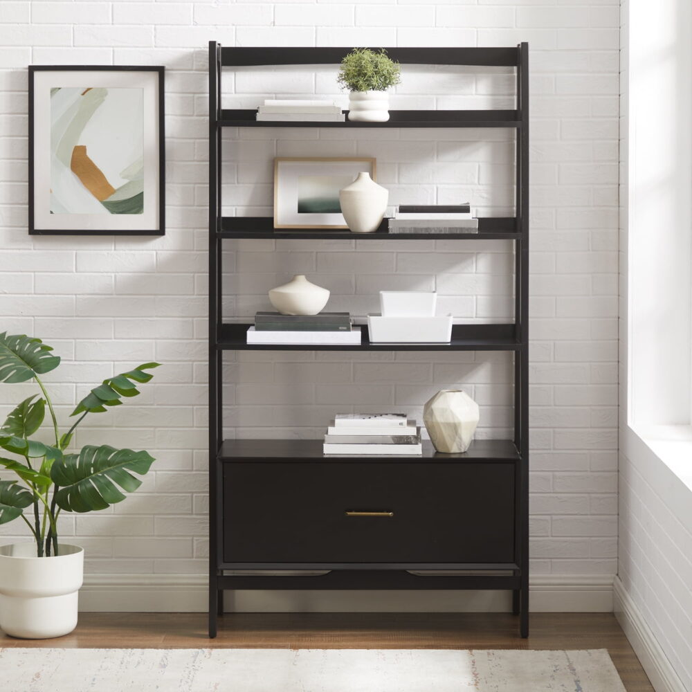 Crosley Furniture Landon Large Etagere Bookcase - Image 5