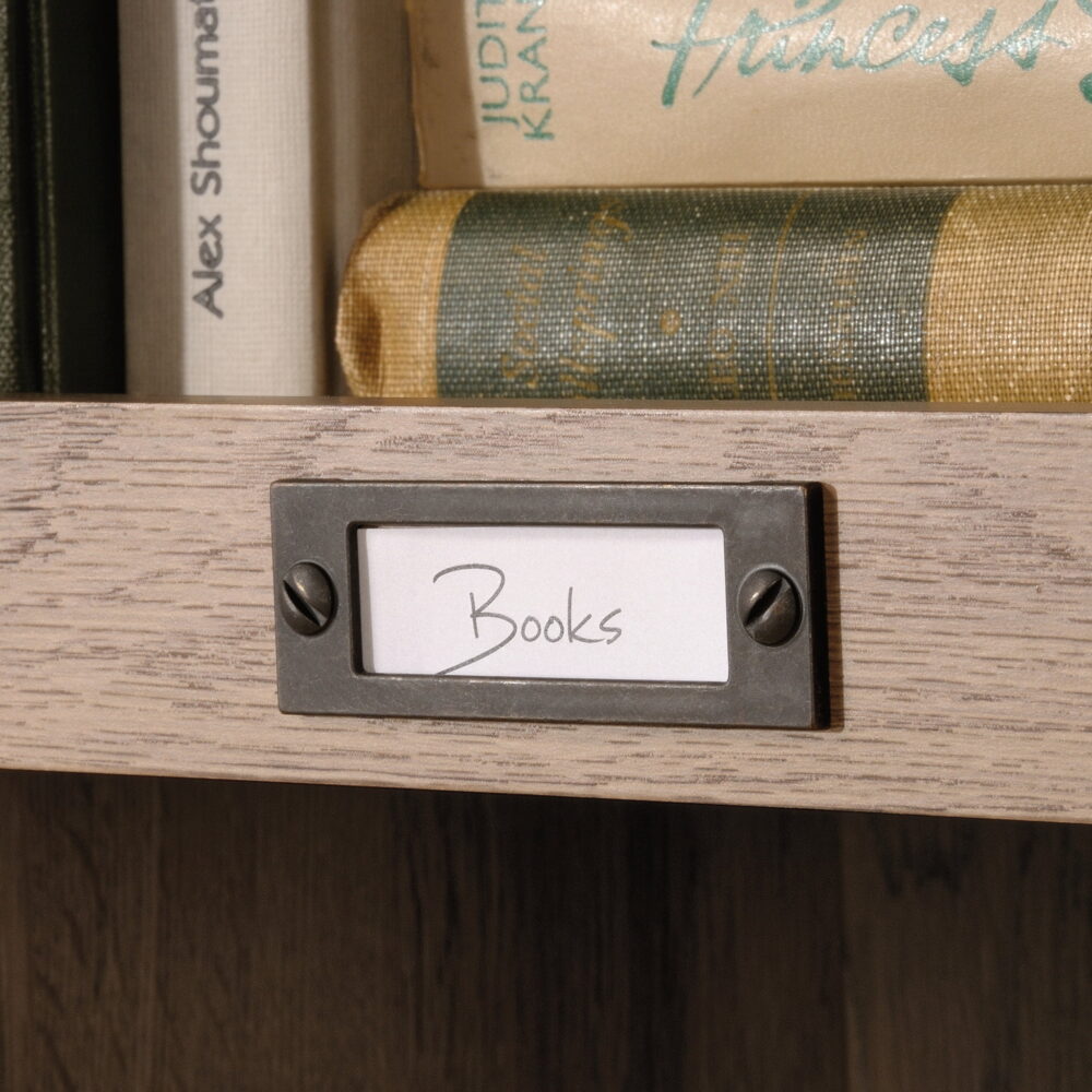 Sauder Barrister Lane Tall Bookcase, Salt Oak Finish - Image 7