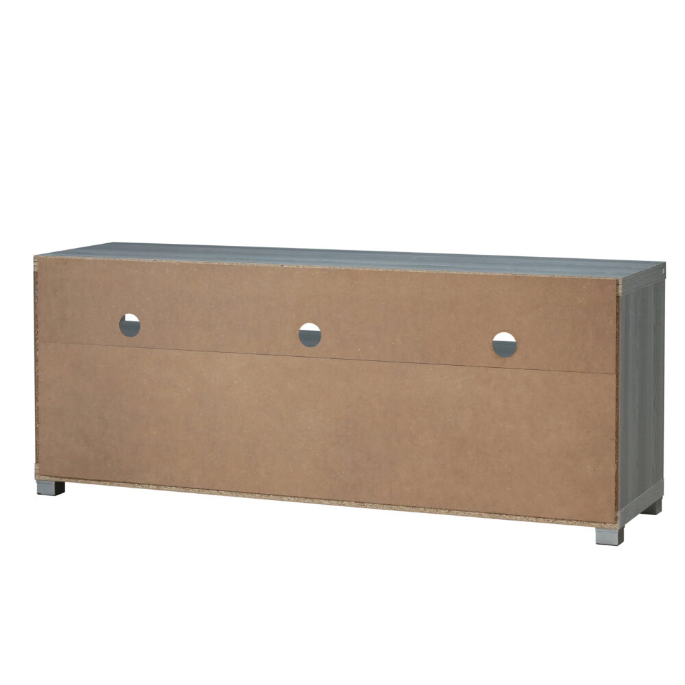 Techni Mobili 58" Durbin TV Stand for TVs up to 75", Gray - Image 4