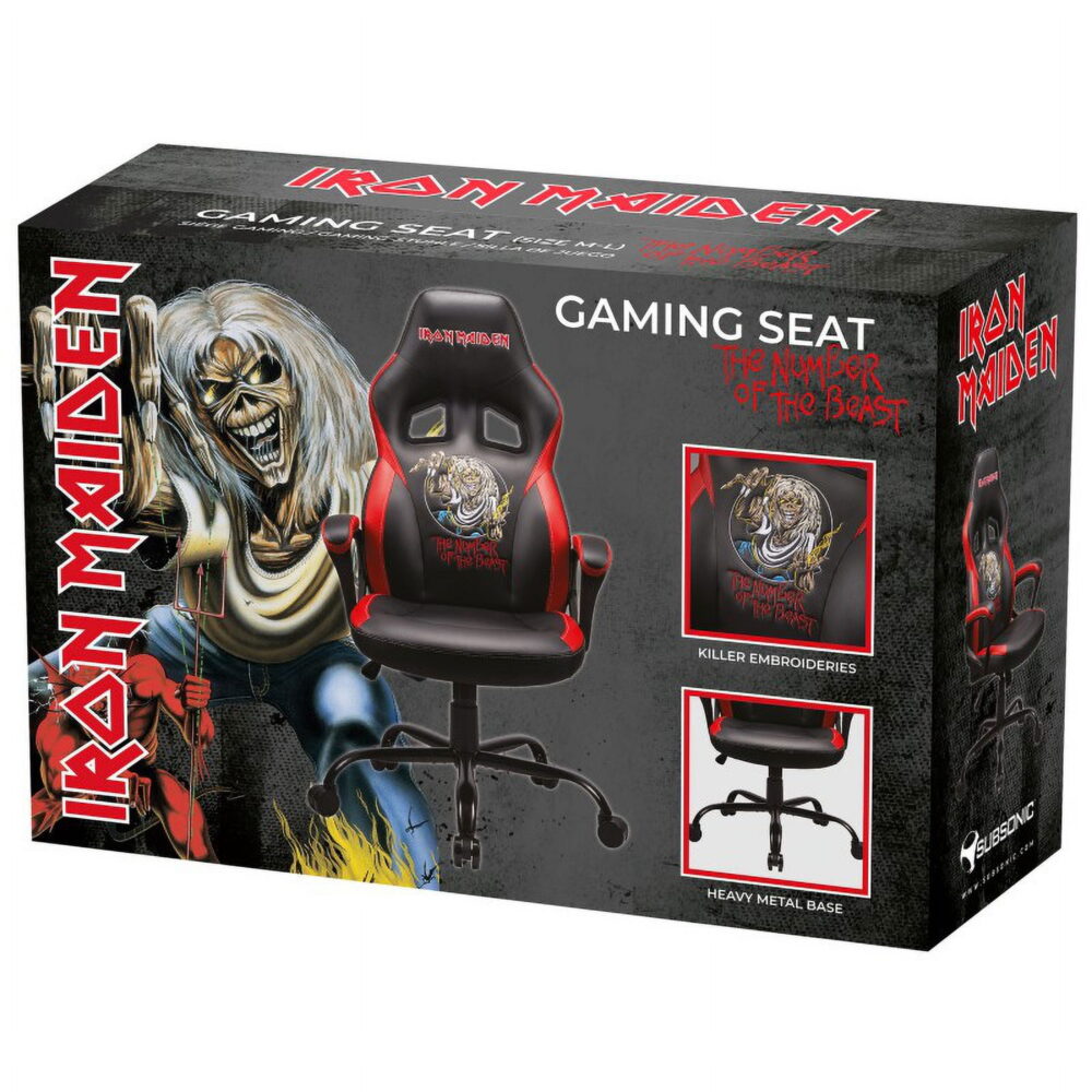 Iron Maiden Gaming Office Chair Size Medium or Large by Subsonic - Image 4