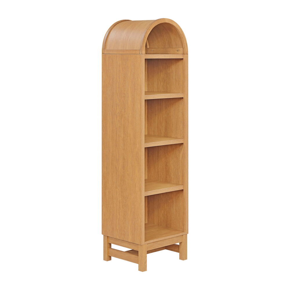 Better Homes & Gardens Juliet Narrow Arch Bookcase, Light Honey Finish - Image 6