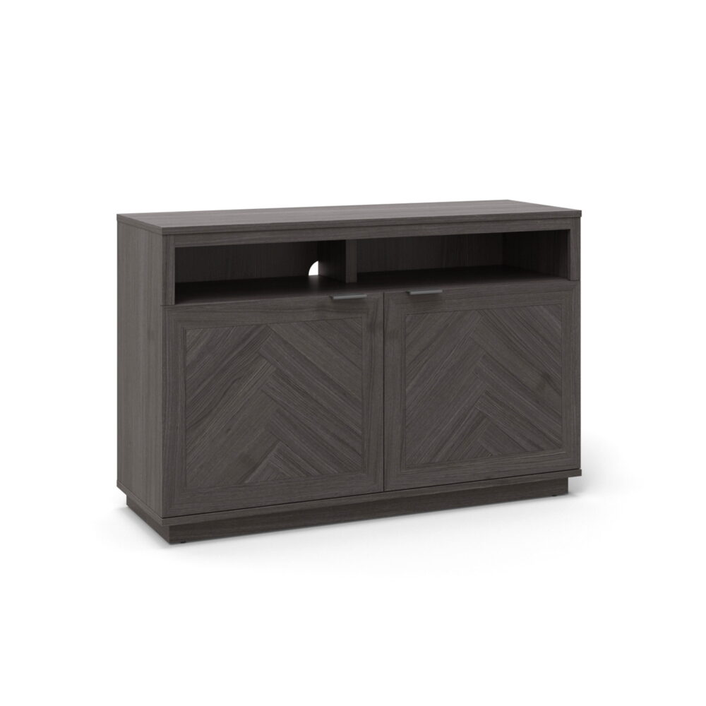 Better Homes & Gardens Herringbone TV Stand for TVs up to 55”, Gray - Image 5