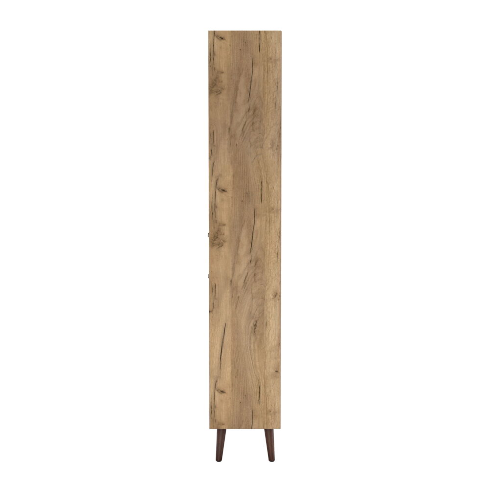 Furniture of America Nye Mid-Century Modern 5-Shelf Standard Bookcase with Light Oak - Image 6