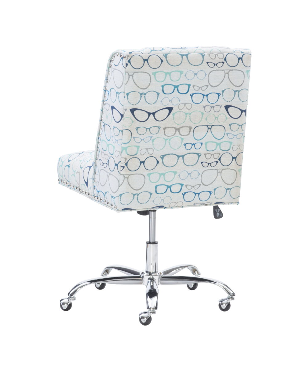 Belen Kox Draper Office Chair, Glasses Print - Image 6