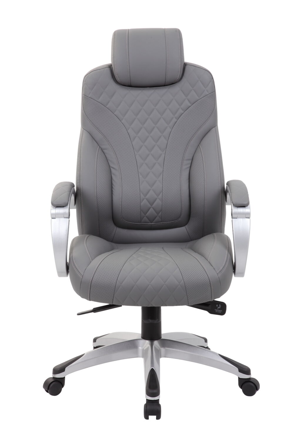Boss Office Products X-Series Transitional Grey Executive Hinged Arm Chair - Image 6