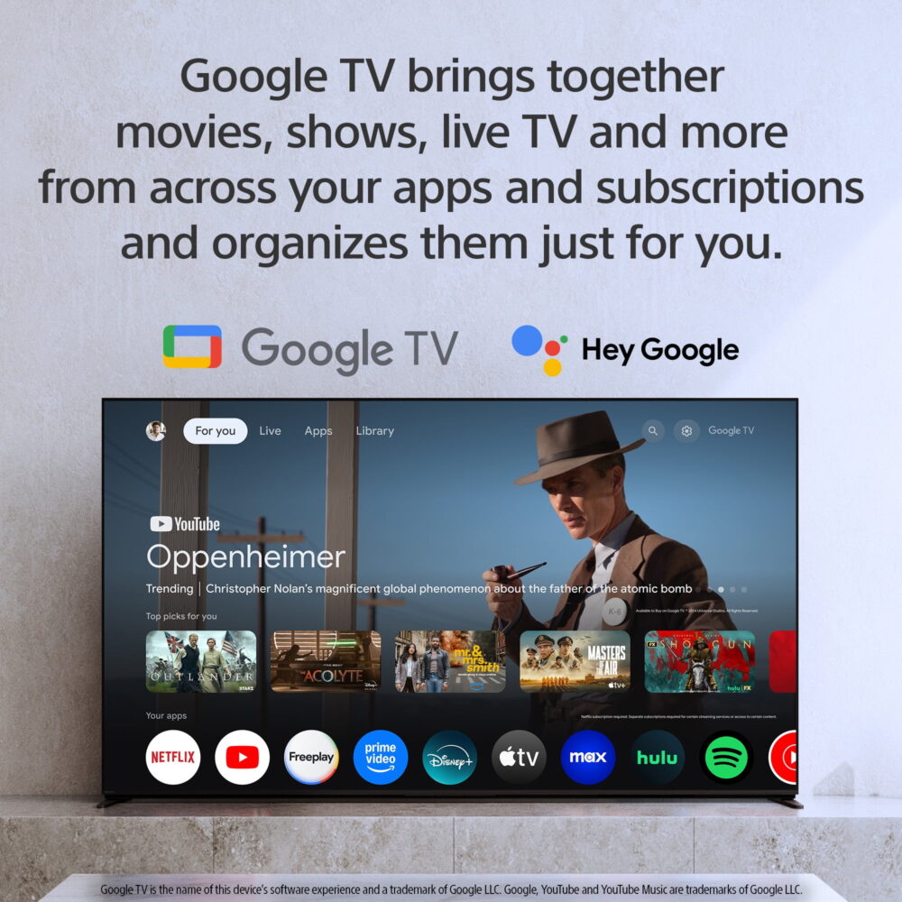 Sony 65” class BRAVIA 2 II LED 4K HDR Smart Google TV K-65S20, 2025 Model - Image 3
