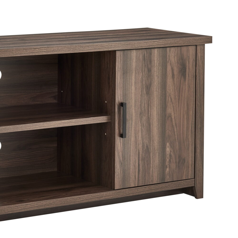Mainstays TV Stand for TVs up to 65", Canyon Walnut - Image 7