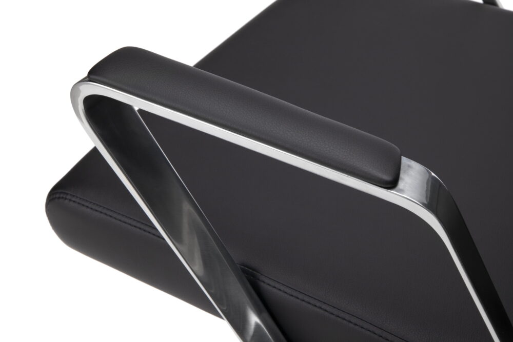 HON Basyx Commercial-Grade Merger Premium Executive Chair, Black Bonded Leather (BSX130SB11PA) - Image 7