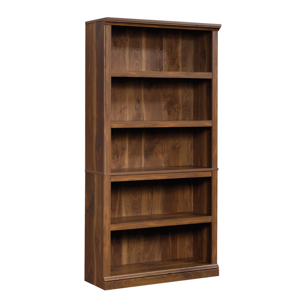 Sauder 5-Shelf Bookcase, Grand Walnut Finish - Image 4