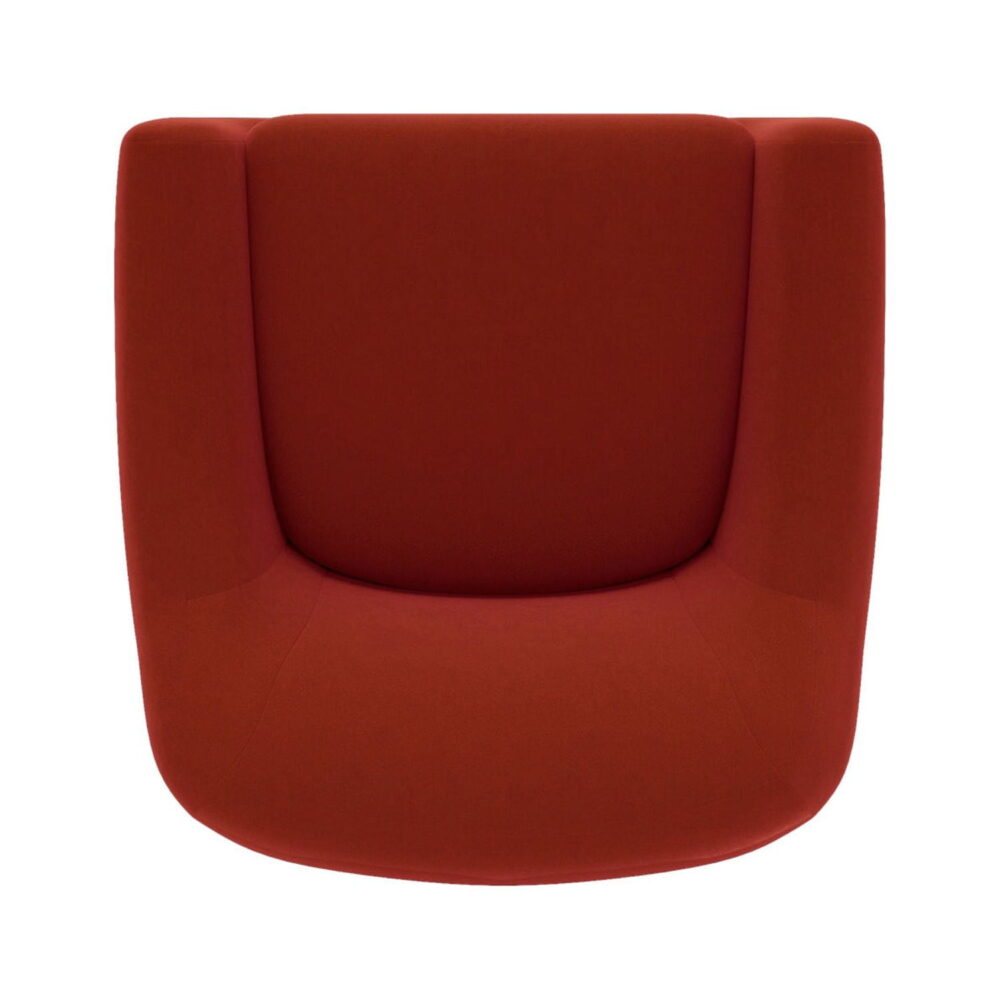 Better Homes & Gardens Emerson Curvy Accent Chair, Rustic Red Velvet - Image 4