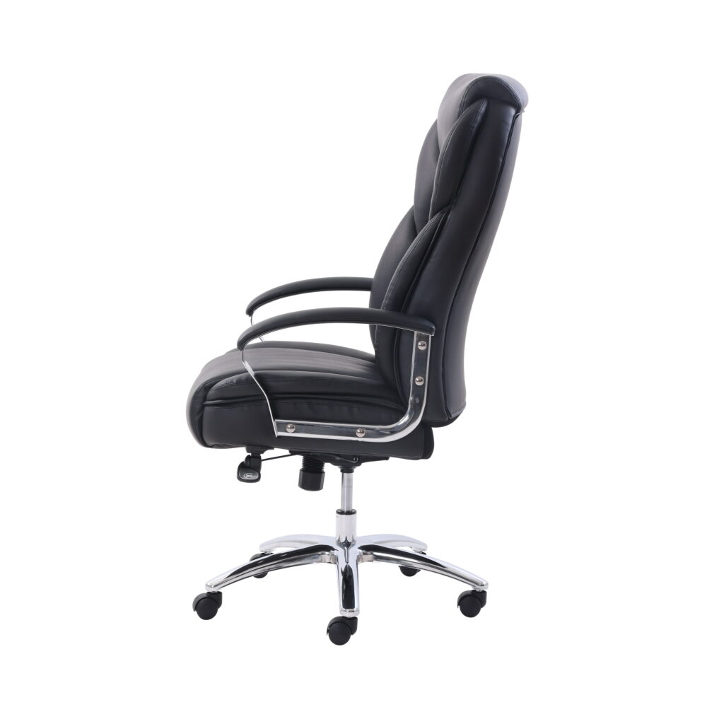 Serta Big & Tall Office Chair, Bonded Leather, Black - Image 4