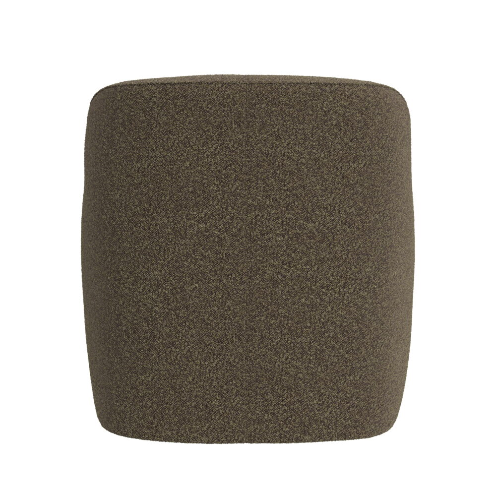 HomePop Upholstered Swivel Accent Chair, Dark Brown Boucle - Image 6
